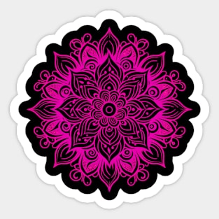 Pink Mandala Design Sticker